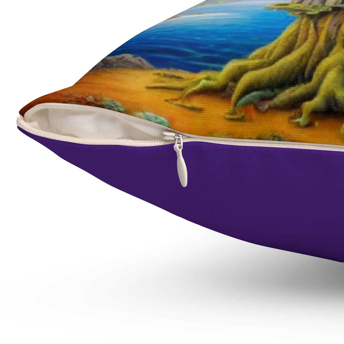 Money Tree Manifestation Pillow-Royal Purple