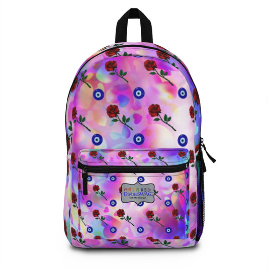 Divinely Loved, Divinely Protected Backpack-Pink