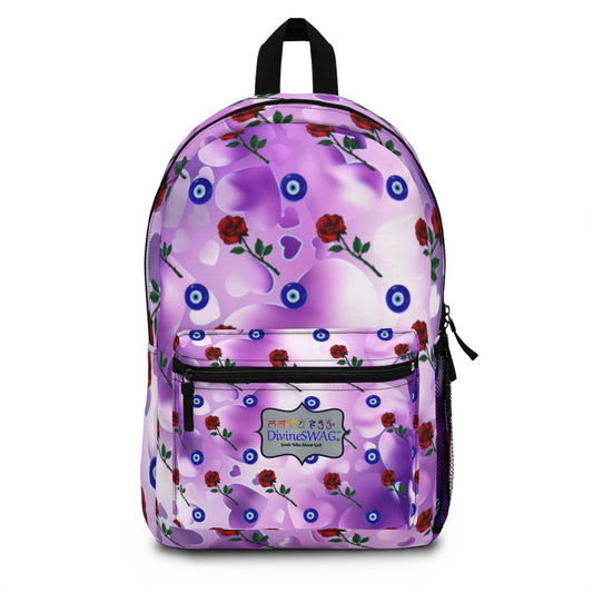 Divinely Loved, Divinely Protected Backpack-Purple