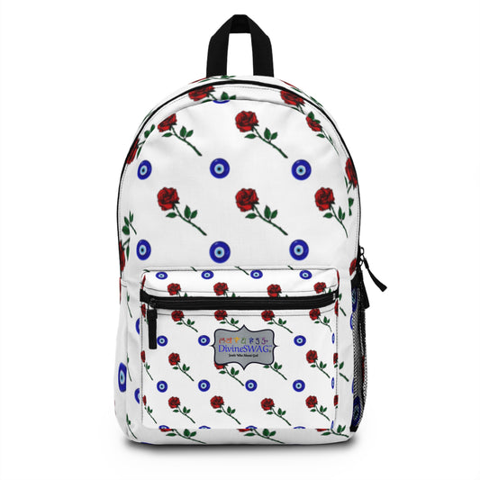 Divinely Loved, Divinely Protected Backpack-White